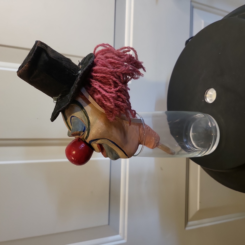 Antique Hand Carved and Painted Puppet Clown Head 🤡 - Picture 2 of 14